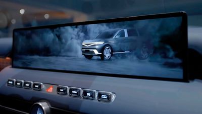 The Genesis GV90 Has A Huge Screen. Park And It Gets Even Bigger