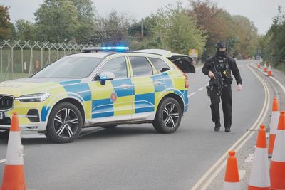 Five held under anti-terror laws after three vans stopped near RAF base
