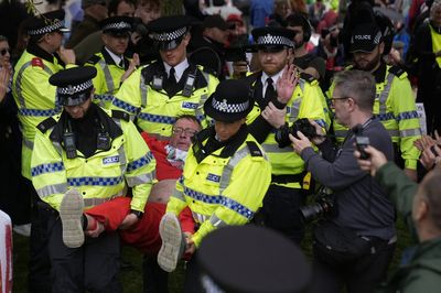 Dozens of pro-Palestine Action protesters arrested outside Labour party conference