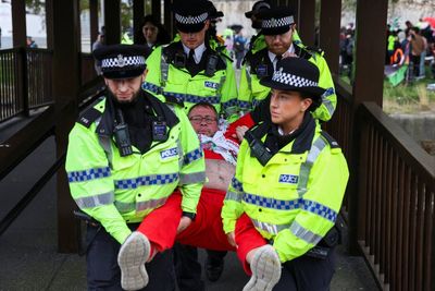 Multiple arrests as hundreds of pro-Palestine Action demonstrators gather outside Labour conference