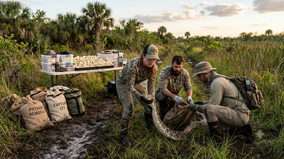 Florida Burmese python hunters remove 177 snakes and 4,100 eggs