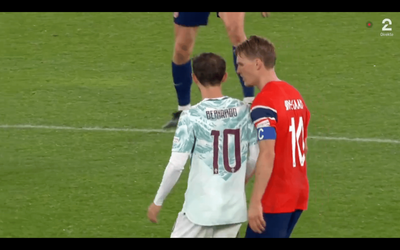 'F**k you': Martin Odegaard rages at Bernardo Silva after tackle sparks Arsenal injury fears