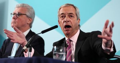 Nigel Farage in Scotland as Reform continue to plummet in polls