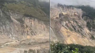 Watch: Mountain slope collapses in seconds, sweeps away houses in Nepal’s Baglung; 10 killed