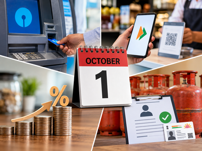 5 rule changes from October 1: SBI ATM charges, MDR on UPI, bulk FD rates, KYC for LPG subsidy and more