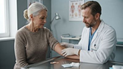 A Push-Button Blood Collection Device Left a Healthy Woman with a Gaping Arm Cut That Needed a Stitch