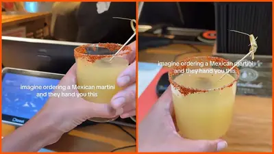 Customer orders Mexican Martini at Austin restaurant, only to be caught off guard by how it gets served: ‘They hand you this’