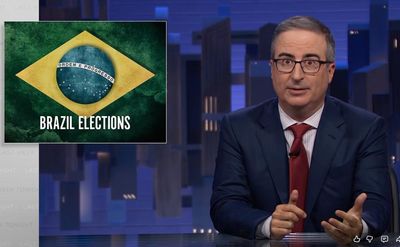 John Oliver on Brazil’s Flávio Bolsonaro: ‘Fearmongering and flagrant daddy issues’