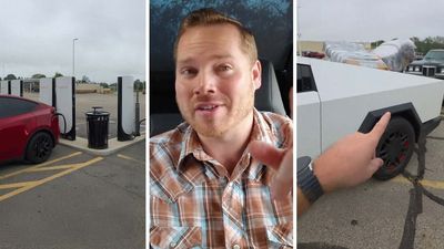 Cybertruck Driver Goes To Charging Station. Another Tesla Is Already Using It. Then He Puts Them On Blast