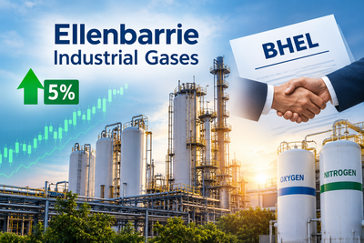 Ellenbarrie Industrial Gases shares rise 5% after securing Rs 481 crore order from BHEL