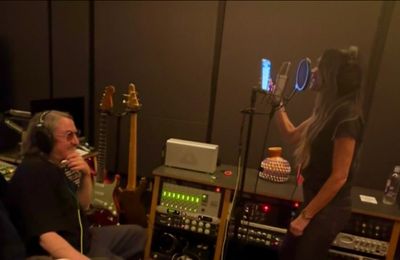 Victoria Beckham sparks music comeback rumours after Cruz posts studio shot of Posh on the mic