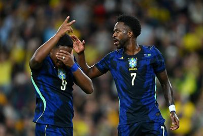 Arsenal star scores as Brazil hold off Australia in fiery clash