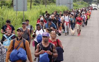 U.S. Vows Deportations as New 600-Migrant Caravan Sets Off From Mexico Border — Inside 'Faith & Hope' Caravan