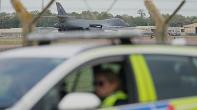 Mystery over UK airbase scare as police find petrol but no explosives