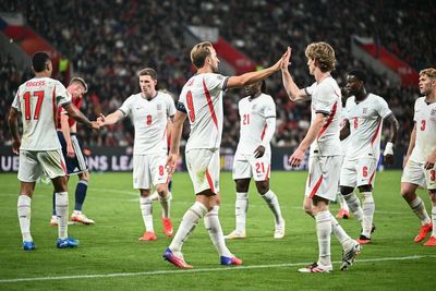 Czech Republic 0-2 England: Three Lions off the mark in Nations League after laboured win in Prague