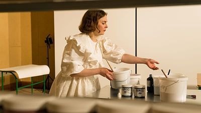 The birth of a painting: Artist Merike Estna on creating in public at the Venice Biennale