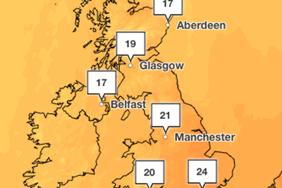 UK to enjoy up to 24C heat on Wednesday in ‘unseasonable’ September warm spell