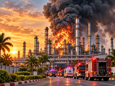 MRPL shares tumble 5% after explosion at Mangaluru plant, thick smoke seen from refinery unit