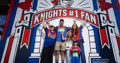 Cafe puts the art in finals party with Knights #1 fan mural