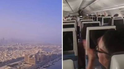Watch: Screams, chaos onboard Flydubai flight after pilots' cockpit fight