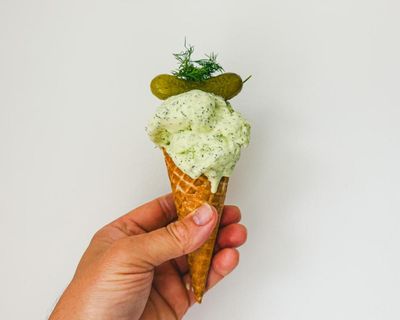 How to turn gherkin brine into a savoury ice-cream – recipe