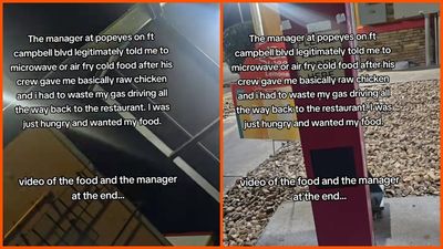 Tennessee woman opened her Popeyes box and found a disgusting surprise. The manager’s response made it even worse: ‘if you got an air fryer’