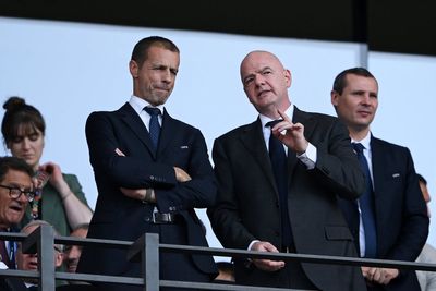 Aleksander Ceferin fires back at Gianni Infantino after Fifa accuse Uefa of ‘harassment’