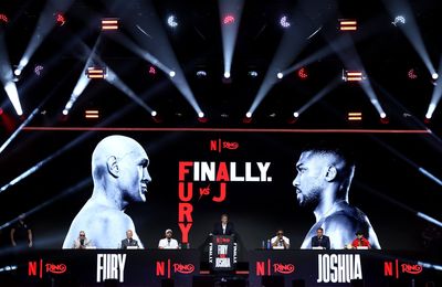 Fury vs Joshua press conference LIVE: Full quotes and updates as heavyweight rivals face off for first time