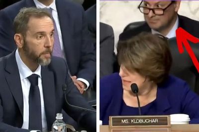 Excited staffer goes viral as senator bursts Republican conspiracy theory