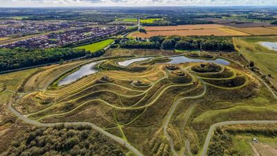 Northumberland’s ‘Lady of the North’ revealed in drone images as 100-foot giant land sculpture