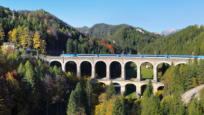 Austria's Semmering Railway in mountains still carries trains after 172 years