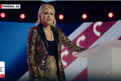 Erika Kirk Says Gold AmFest Suit Was 'The Only Thing That Fit': What the Retail Listings Actually Show