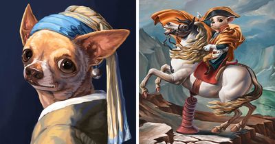 63 Illustrations By Nelson Syndrome That Turn Famous Paintings Into Animal-Filled Parodies