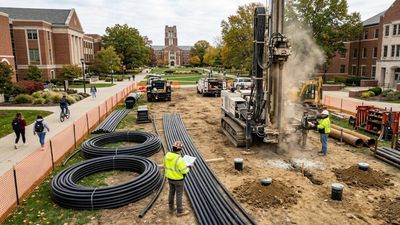 Campus Geothermal Network Pays Off: Ball State swaps coal for 3,600 wells; cuts energy costs and carbon