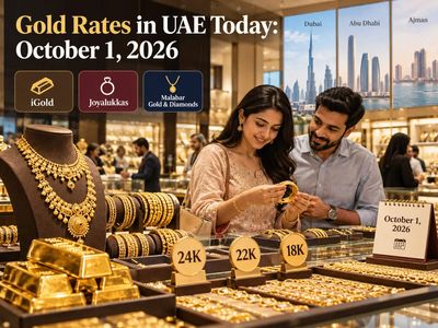 Gold rates in UAE today, October 1: Check 24K, 22K, 18K prices in Dubai, Abu Dhabi, Ajman at iGold, Joyalukkas, Malabar Gold & Diamonds