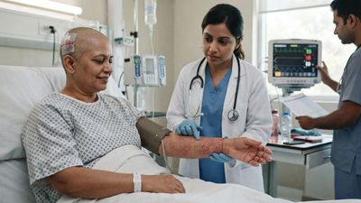 Her Arm Swelled and Filled with Tiny Red Dots Below the Blood Pressure Cuff After Brain Surgery
