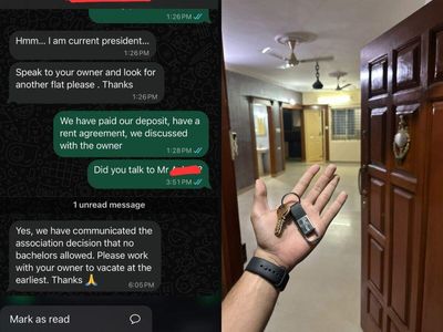 Bachelors not allowed? Bengaluru based entrepreneur claims society president asked him to vacate flat just days after he paid deposit