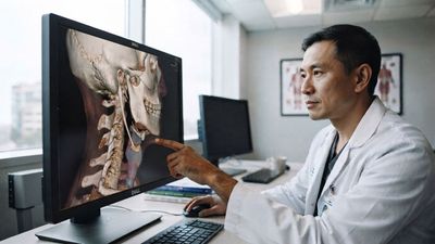 A Bony Spike from a Man's Skull Grew to About 9 Centimeters and Wore Into a Bone in His Throat
