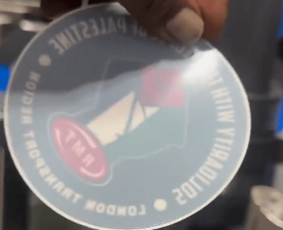 TfL investigates after Tube worker appears to hand out pro-Palestine stickers at London station