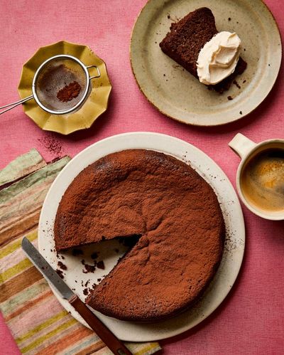 Helen Goh’s recipe for flourless walnut, date and espresso cake