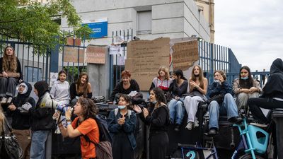 Hundreds of French schools remain closed as student protests turn violent