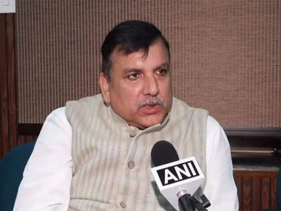 "We will raise our voice": AAP's Sanjay Singh calls police deployment outside residence "peak dictatorship"