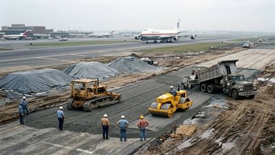 Fly Ash Runway Base: Newark engineers turn coal waste into durable pavement; FHWA hails long-term performance