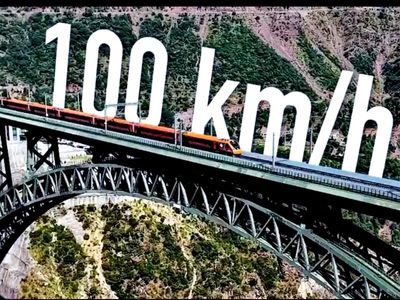 Vande Bharat races across world’s highest Chenab & first cable-stayed Anji bridges at 100 kmph as Katra-Banihal speed limit rises from 75 to 100 kmph