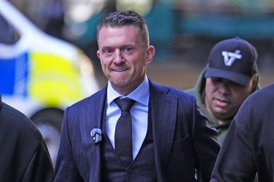 Tommy Robinson in the dock at London court accused of harassing two journalists