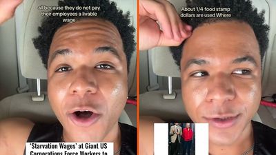 TikToker explains why he hates capitalism pointing to Walmart staff who survive on food stamps. Commenters think it’s not so straightforward