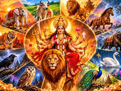 Why Does Maa Durga Change Her Vahan Every Year?