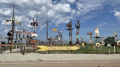 Kansas artist spent 30 years filling his 70-acre property with 600 metal totems