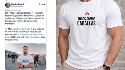 Ceuta support T-shirt: €10 of its €35 price goes to self-described ‘patriotic’ movement Save Europe Act