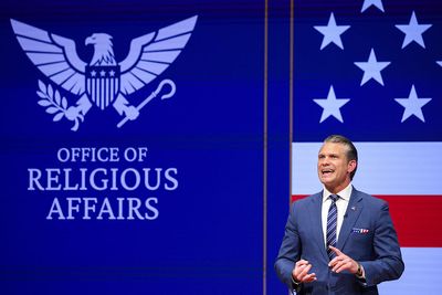 Hegseth puts on the "full armor of God"